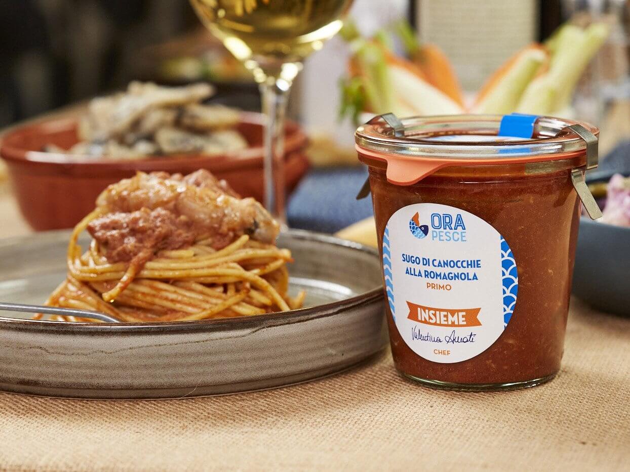 Acquista online il sugo di canocchie alla romagnole - Linea vasocottura Insieme