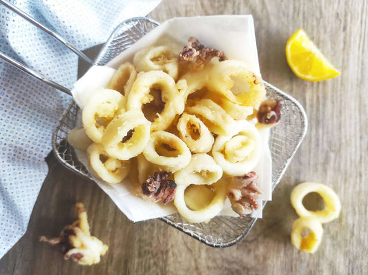 Anelli di calamari fritti