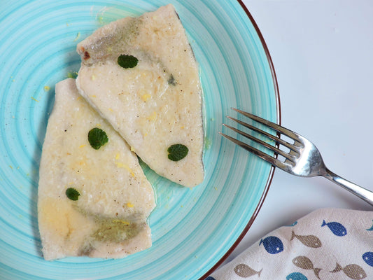 Scaloppina di pesce spada al vino bianco e profumo di limone