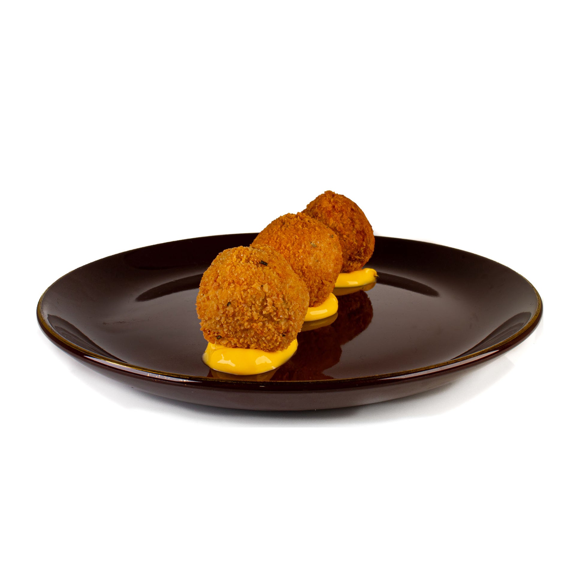 Piatto di polpette di granchio blu